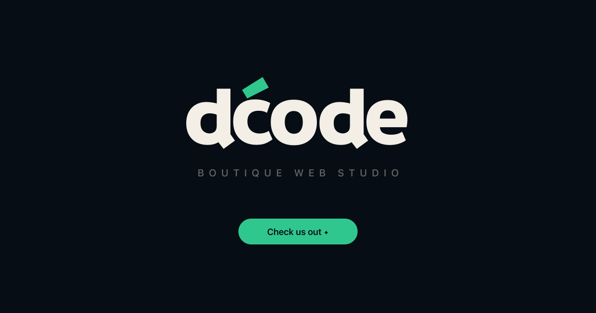 dcode — Boutique Web Development Studio | Bulgaria